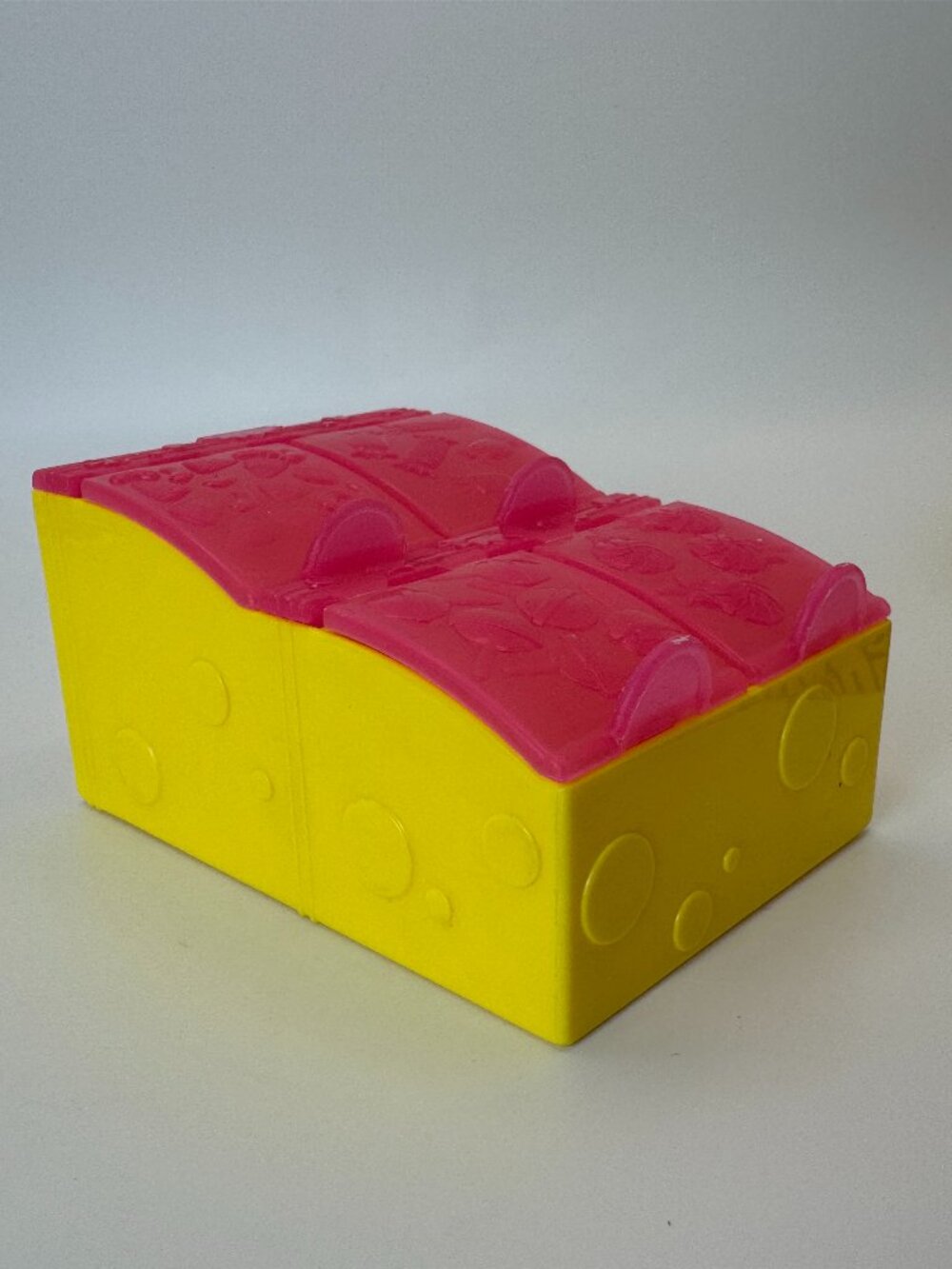 Shopkins Moose Toys Pink Yellow Candy Storage Display Case 4 Compartment